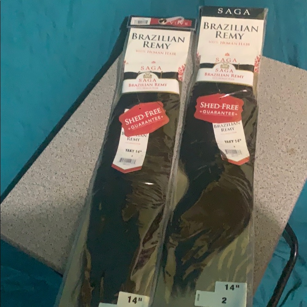 Saga Brazilian remy human hair NWT